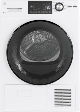 GE® 4.1 Cu. Ft. White Front Load Ventless Electric Dryer