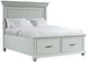Elements International Slater 4-Piece Gray Queen Platform Bedroom Set-1