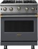 Viking® 5 Series 30" Cast Black Liquid Propane Pro Style Gas Range-0