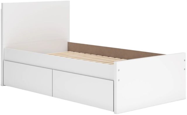 Signature Design by Ashley® Onita White Twin Panel Storage Bed-2