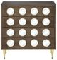 Currey & Company Colette Polished Brass/Tawny Brown Chest-1