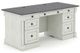 Sauder® Palladia® Glacier Oak® Executive Office Desk-0