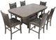 Jofran Inc. Manchester 7-Piece Gray/Warm Wood Counter Dining Set-4