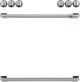 Café™ Brushed Stainless Steel Front Control Electric Knobs and Handle Kit-0