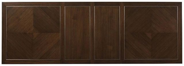 Lexington Home Macarthur Park Beverly Place Brown Dining Table with Brushed Stainless Base-2