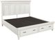 aspenhome® Caraway Aged Ivory Queen Panel Storage Bed-1
