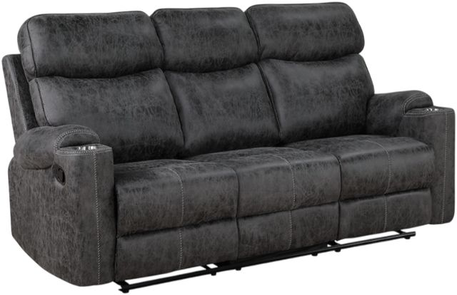 ACME Furniture Hirah Dark Gray Manual Reclining Sofa-0