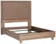 Michael Amini® Hudson Ferry Autumn Bronze/Driftwood California King Upholstered Panel Bed-1