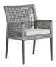 Ratana Genval Black/Grey Dining Arm Chair-0