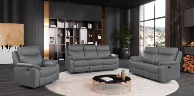 Mazin Furniture Wembley Dark Gray Power Recliner Chair-3
