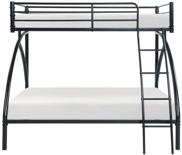 Homelegance® Bailey Black Youth Twin/Full Bunk Bed-2
