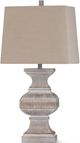 Stylecraft Malta White Wash Table Lamp-0