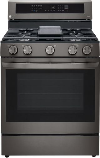 LG 30" PrintProof™ Black Stainless Steel Freestanding Gas Range