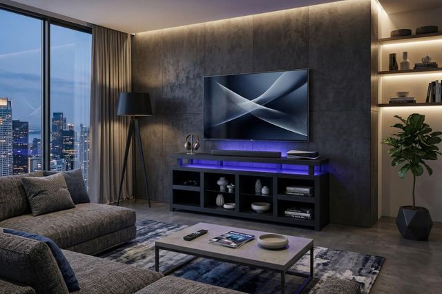 Legends Home Orion Clove 88" TV Console-1