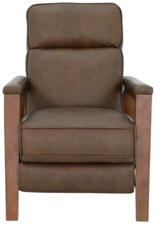 BarcaLounger® Ashland Oasis Walnut Leather Manual Recliner-3