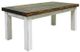 Million Dollar Rustic Econo White Cocktail Table with Brown Top -0