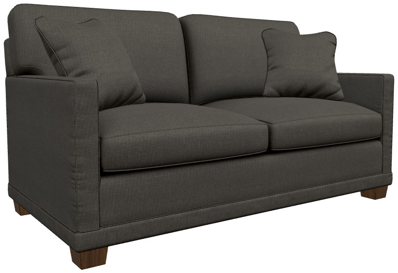 La-Z-Boy® Kennedy Carbon Apartment-Size Sofa | Westside Furniture