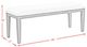 Elements International Versailles Contemporary Black/White Dining Bench-2
