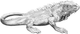 Moe's Home Collection Silver Giant Iguana Statue-0