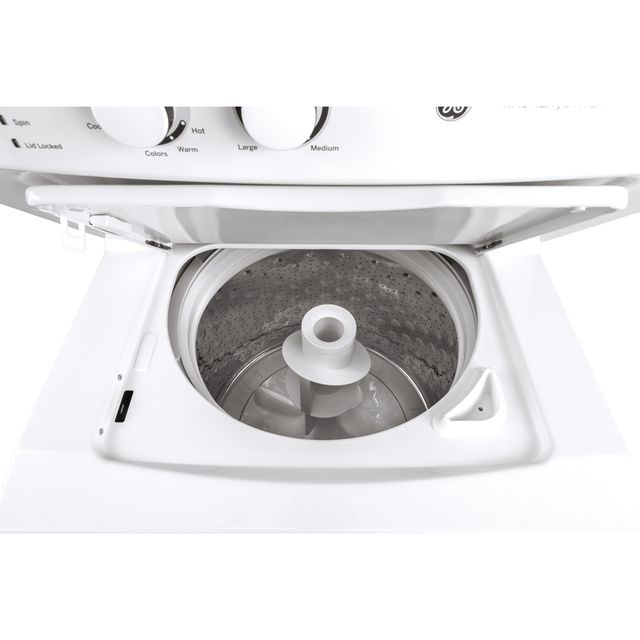 GE® Unitized Spacemaker® White Laundry Center, 2.6 Cu. Ft. Washer, 4.4 Cu. Ft. Dryer-3