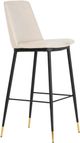 TOV Furniture Evora Cream Set of 2 Velvet Counter Stool-3