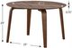 Winners Only® Uptown Medium Walnut Round Dining Table-2