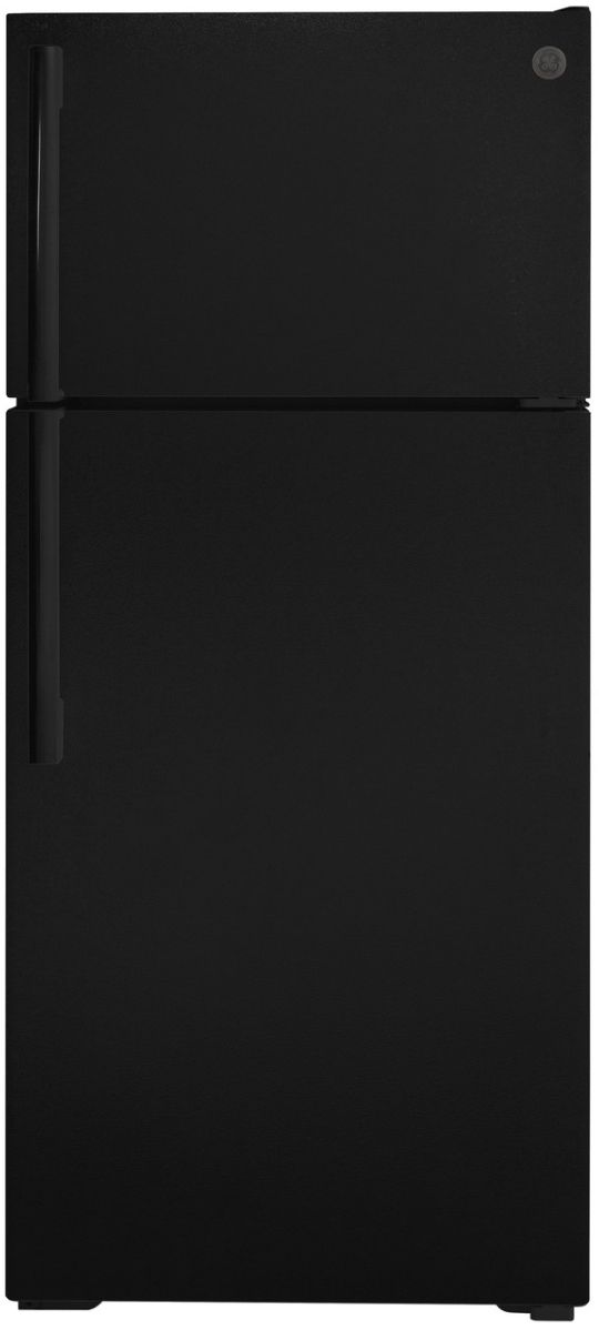 GE® 28" 16.6 Cu. Ft. Black Top Freezer Refrigerator-0