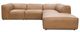 Moe's Home Collection Form Classic 5-Piece Sonoran Tan L-Shaped Modular Leather Sectional-0