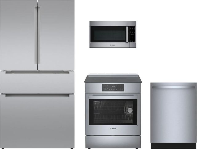 Bosch 4 Piece Stainless Steel Induction Kitchen Package-0