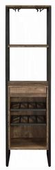 ACME Furniture Narik Black/Weathered Oak Wine Rack-3