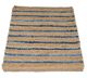 A & B Home Blue/Brown 2.5'x4' Rug with Shuttle Weave Durrie-2