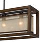 Cal® Lighting & Accessories Rubber Wood Island 4-Light Wood Chandelier-1