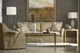 Century® Grand Tour Furniture Faux Shagreen Top Accessory Table with Bronze Base-0