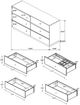 Coaster® Winslow 4-Piece Coffee Bean/Smokey Walnut King Panel Bedroom Set-3