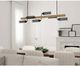 Cal® Lighting & Accessories Lenox Pine Wood Island Light Oak Chandelier-1