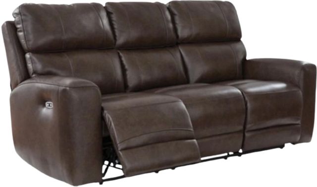 Signature Design by Ashley® Beadel Smoke Power Reclining Sofa with Adjustable Headrest-0