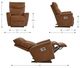 La-Z-Boy® Belmont Mineral Leather Power Rocking Recliner with Headrest and Lumbar-2