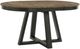 Intercon Harper Pecan Top Round Dining Table with Brushed Brown Base-0