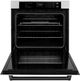 ZLINE Autograph Edition Professional 30" Stainless Steel Single Electric Wall Oven with White Matte Door and Matte Black Accents-2