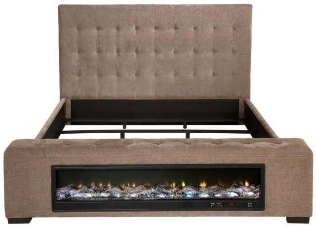Coaster® Senna Brown Queen Upholstered Panel Bed -2