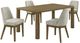 Coaster® Castlewood 5-Piece Brown/Gray Dining Table Set-0