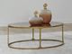 Signature Design by Ashley® Korajane Glass Top Oval Cocktail Table with Antique Gold Base-5