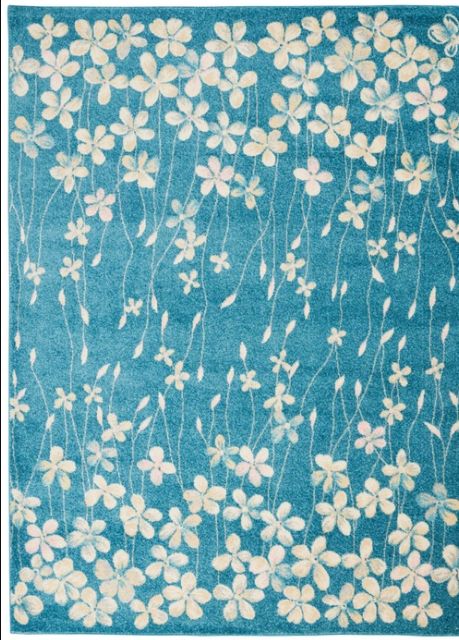 Nourison Home™ Tranquil Turquoise 5'x7' Style 16 Area Rug-0