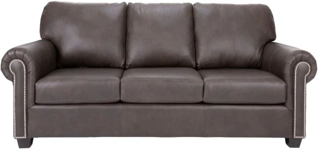 Decor-Rest® Furniture LTD Customizable 3003 Leather Round Arm Sofa-1
