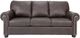 Decor-Rest® Furniture LTD Customizable 3003 Leather Round Arm Sofa-1