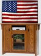 American Heartland Manufacturing Oak 50" Tall TV Stand-1