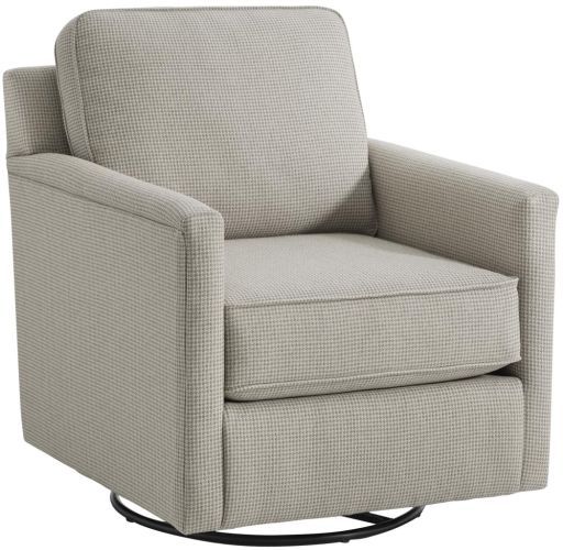 Fusion Furniture Sandbar Sage Menswear Hemp Swivel Glider Chair-0