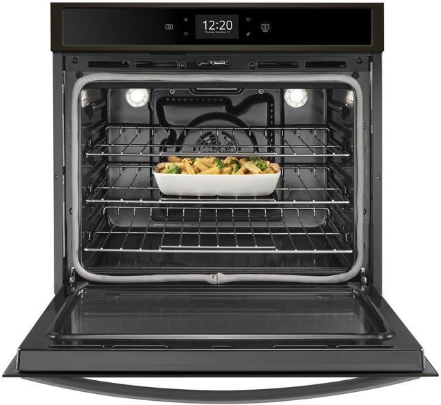 Whirlpool® 27" Print Resist Black Stainless Electric Built In Single Oven-2