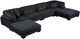Homelegance® Traverse 6-Piece Black Modular Sectional with 2-Ottoman-0