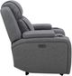 Kate Preston Home Aline Storm Blue Zero Gravity Power Recliner with Power Headrest-2